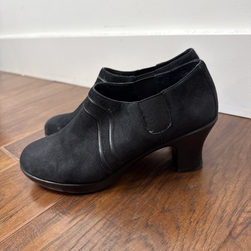 Dansko Nappa Leather Ankle Booties Heels Steampunk Victorian Witchy Women's 40